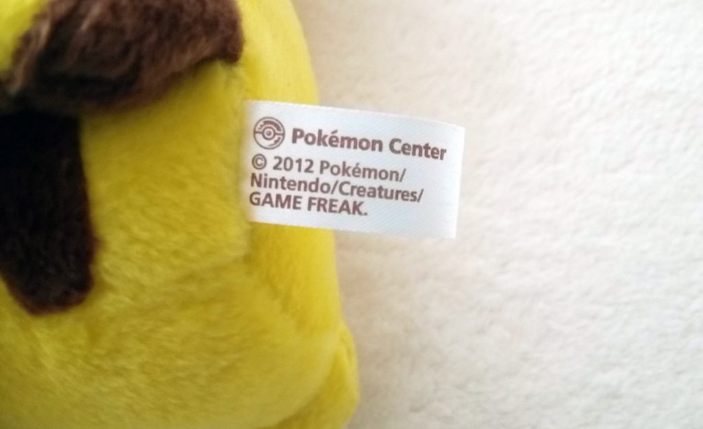 Pokémon Center Valentine 2012 Couple plush tush tag