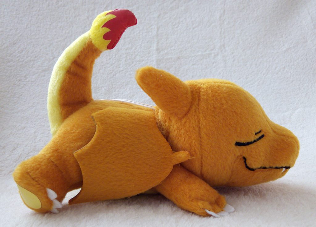 Pokémon XY Mega Evolution Series Plush by Banpresto sleeping Charizard side