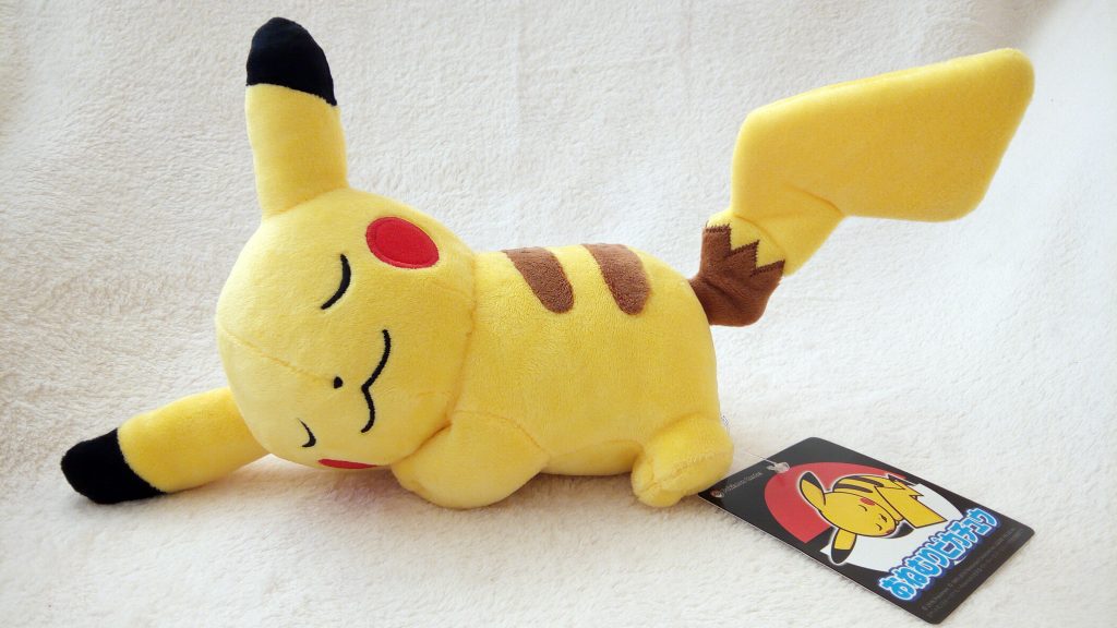 Pikachu – Japanese Pokémon Center sleeping plush 2016 – A BIT OF