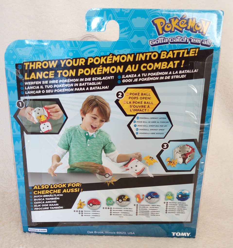 Throw 'N' Pop Pokémon Go packaging back view