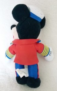 Captain Mickey magnetplush back