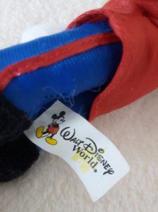 Captain Mickey magnetplush tush tag