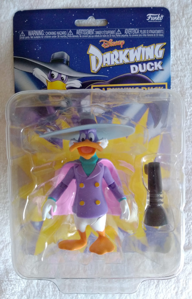 Disney Afternoon Action Figures Darkwing Duck by Funko. Front in packaging. 