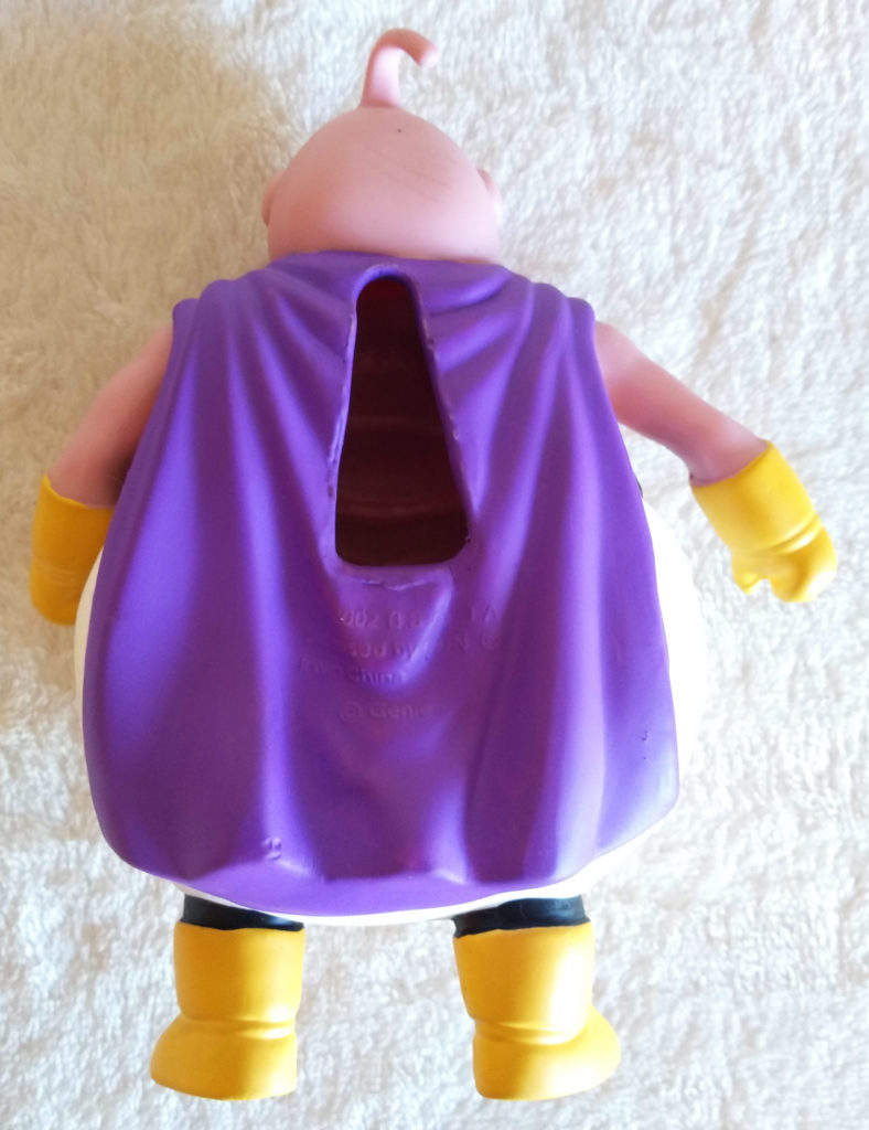 Dragonball Z Secret Saiyan Warriors by Irwin Toy back of rubber figure