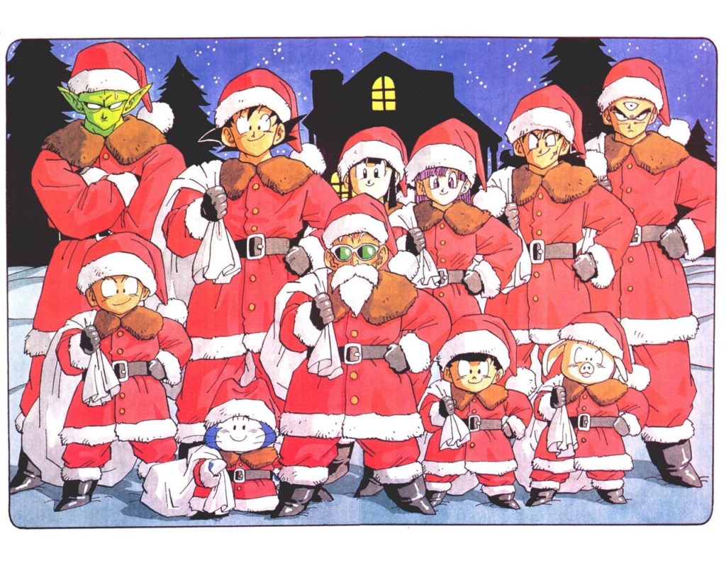 Akira Toriyama original Dragonball Art Christmas