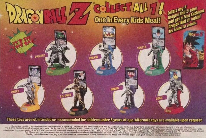 Dragonball Z Burger King toys 2000 A BIT OF