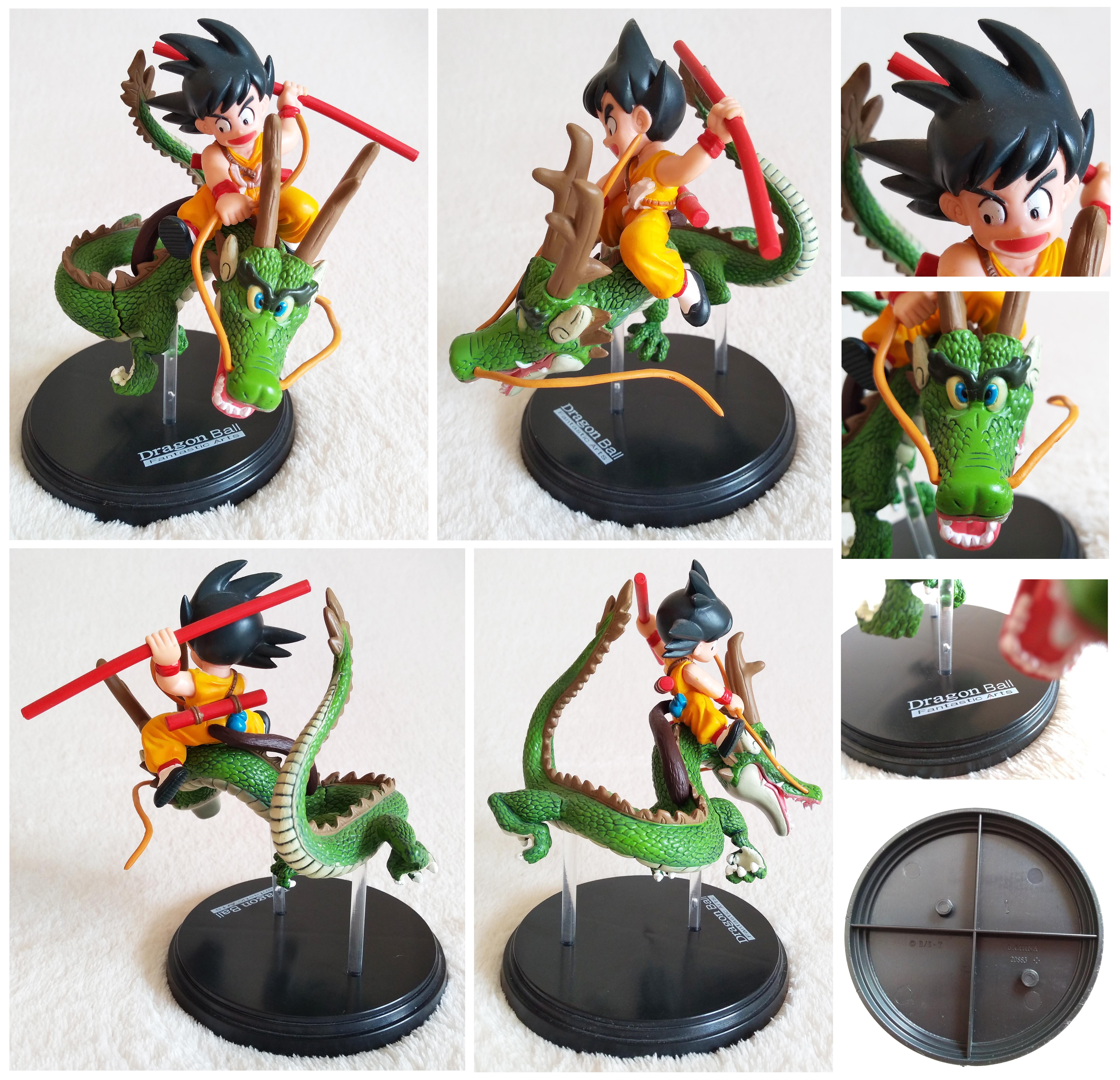 Dragon Ball Fantastic Arts by Bandai 2 young Son Goku & Shen Long