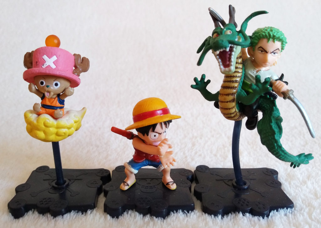 Bandai 40th Weekly Jump Dragon Ball Z DBZ x One Piece Part 1 & Part 2 10 Trading Figure Set