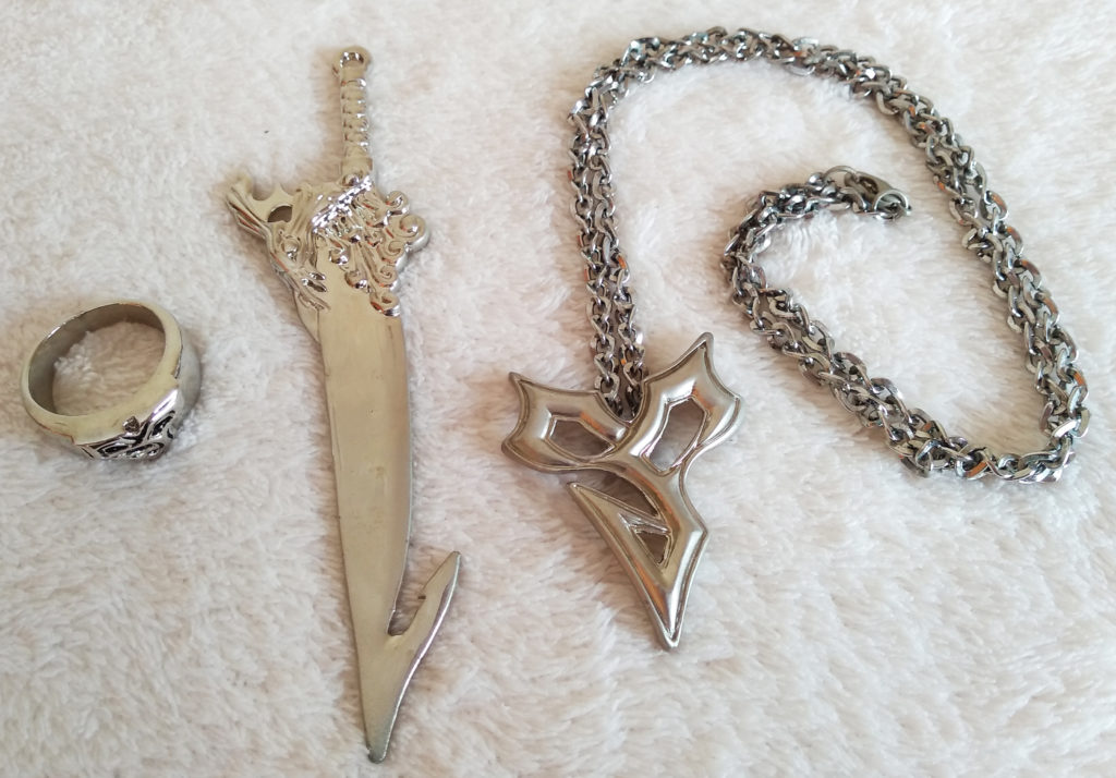 Final Fantasy X Necklace Pendant Ring set jewellery