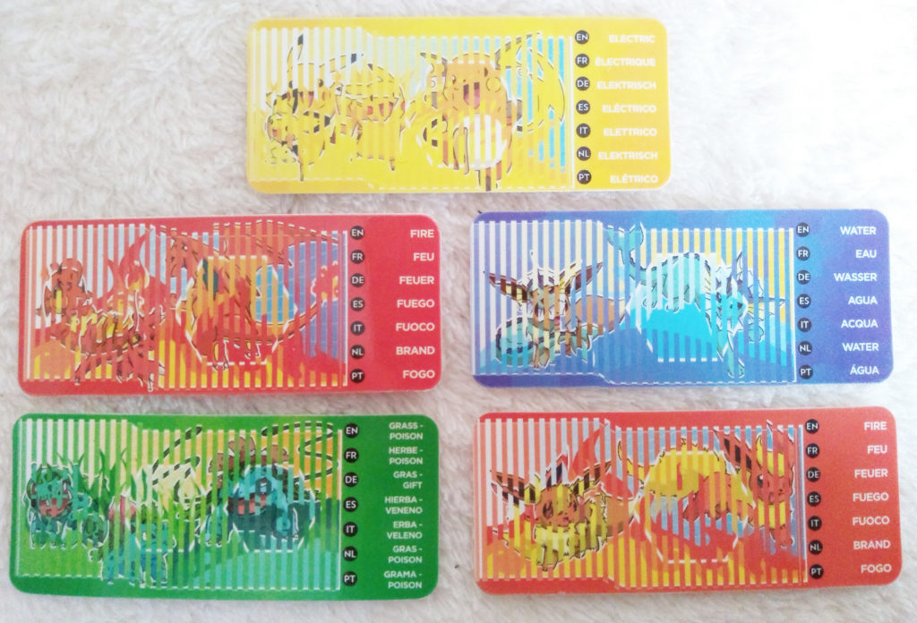 Pokémon Tomy Pokédex ID Tags lenticular effect