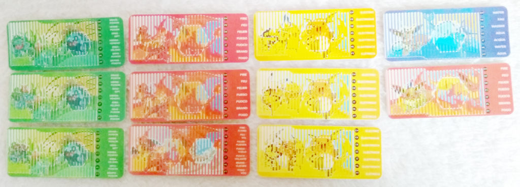 Pokémon Tomy Pokédex ID Tags back