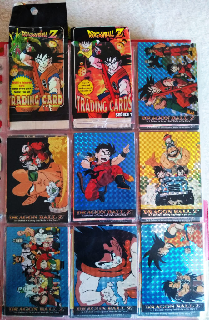 dragon ball z series 1 cards