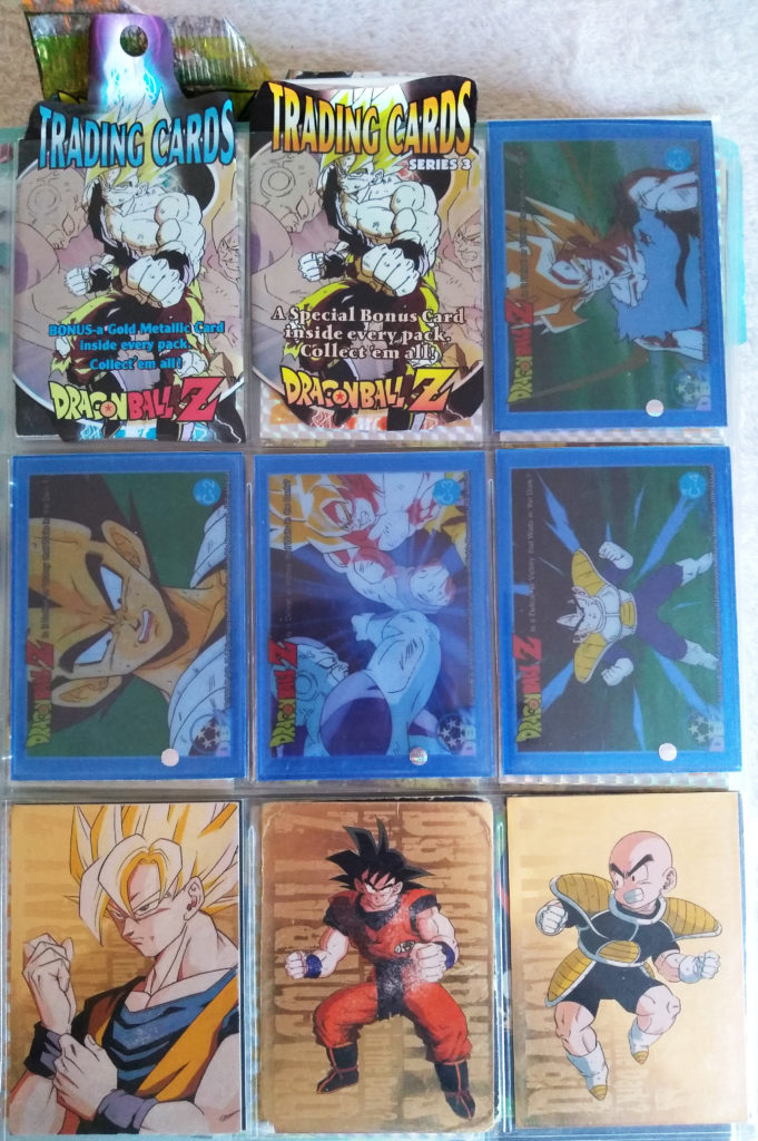 Dragonball Z Trading Cards Series 3 by Artbox C-1-4, G-1-3 (gold)