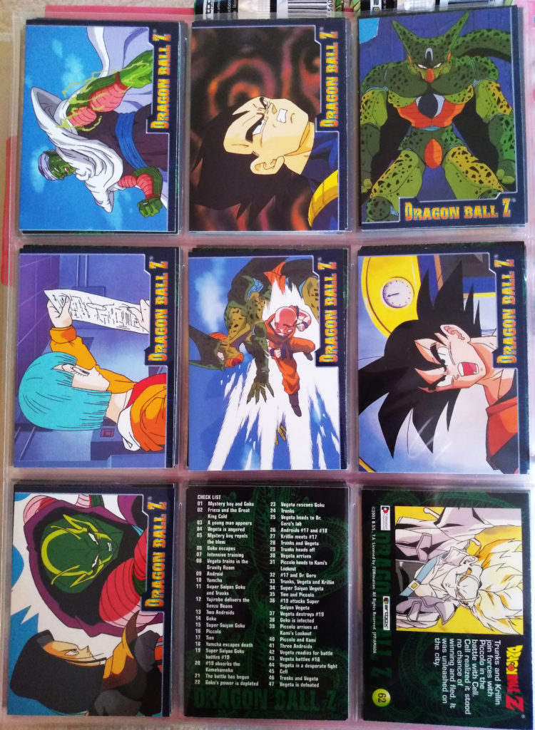 Dragonball Z Trading Cards Series 4 by Artbox 65-72