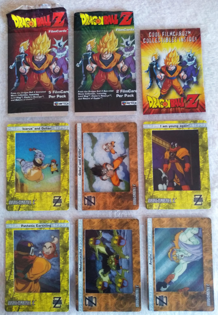 Dragonball Z Filmcardz by Artbox 02, 05, 09, 11, 15, 16