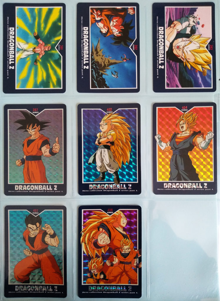 Dragonball Z Hero Collection Series 4 by Artbox 391, 392, 393, 397, 402, 404, 407, 408