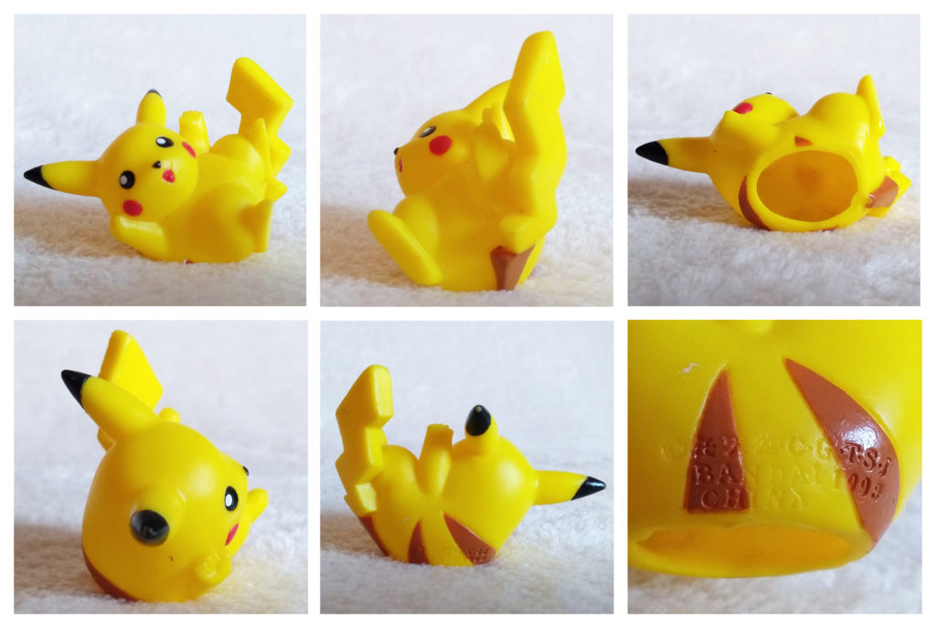 New Pokémon Kids 4 Pikachu detailed shots from front, sides, back, bottom and branding.