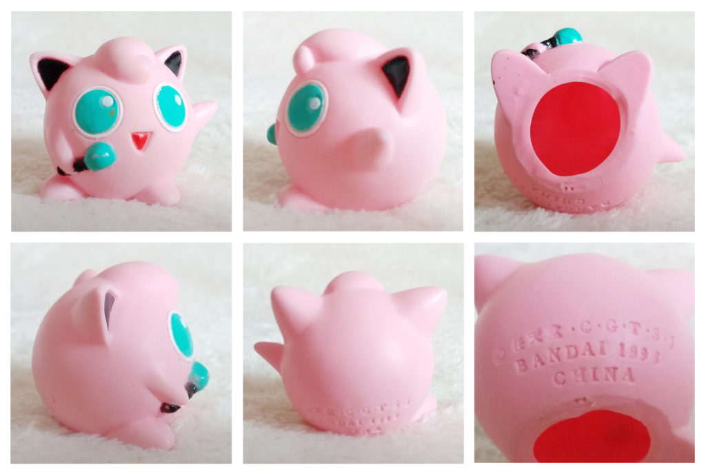 Pokémon Anime Kids Jigglypuff detailed shots from front, sides, back, bottom and branding.