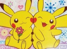 Pokémon Center Valentine 2012 Couple plush tag art