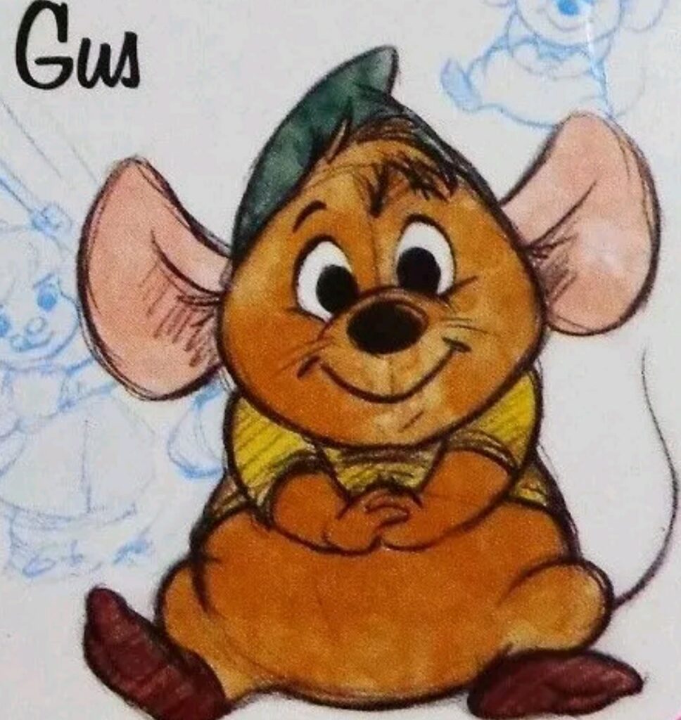 Gus from the Disney Animators' Collection plush, by the Disney Store
Artwork (from hang tag)