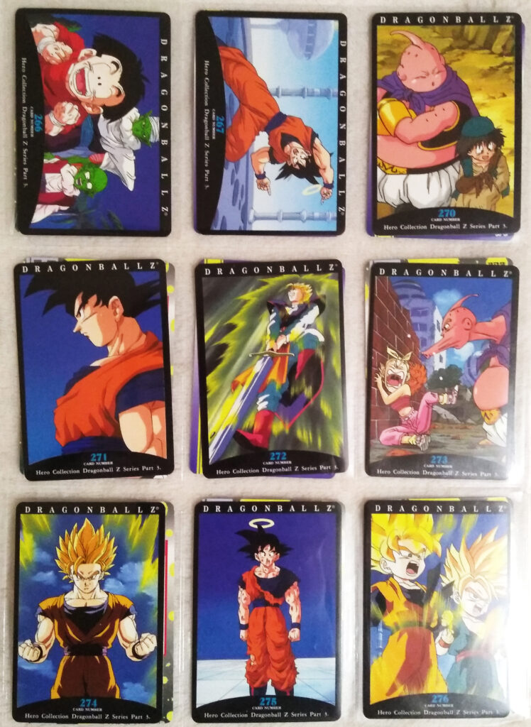 Dragonball Z Hero Collection Series 3 by Artbox 266, 267, 270-276