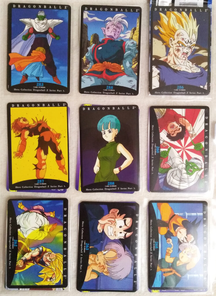 Dragonball Z Hero Collection Series 3 by Artbox 253, 255-258, 260, 262, 263, 265