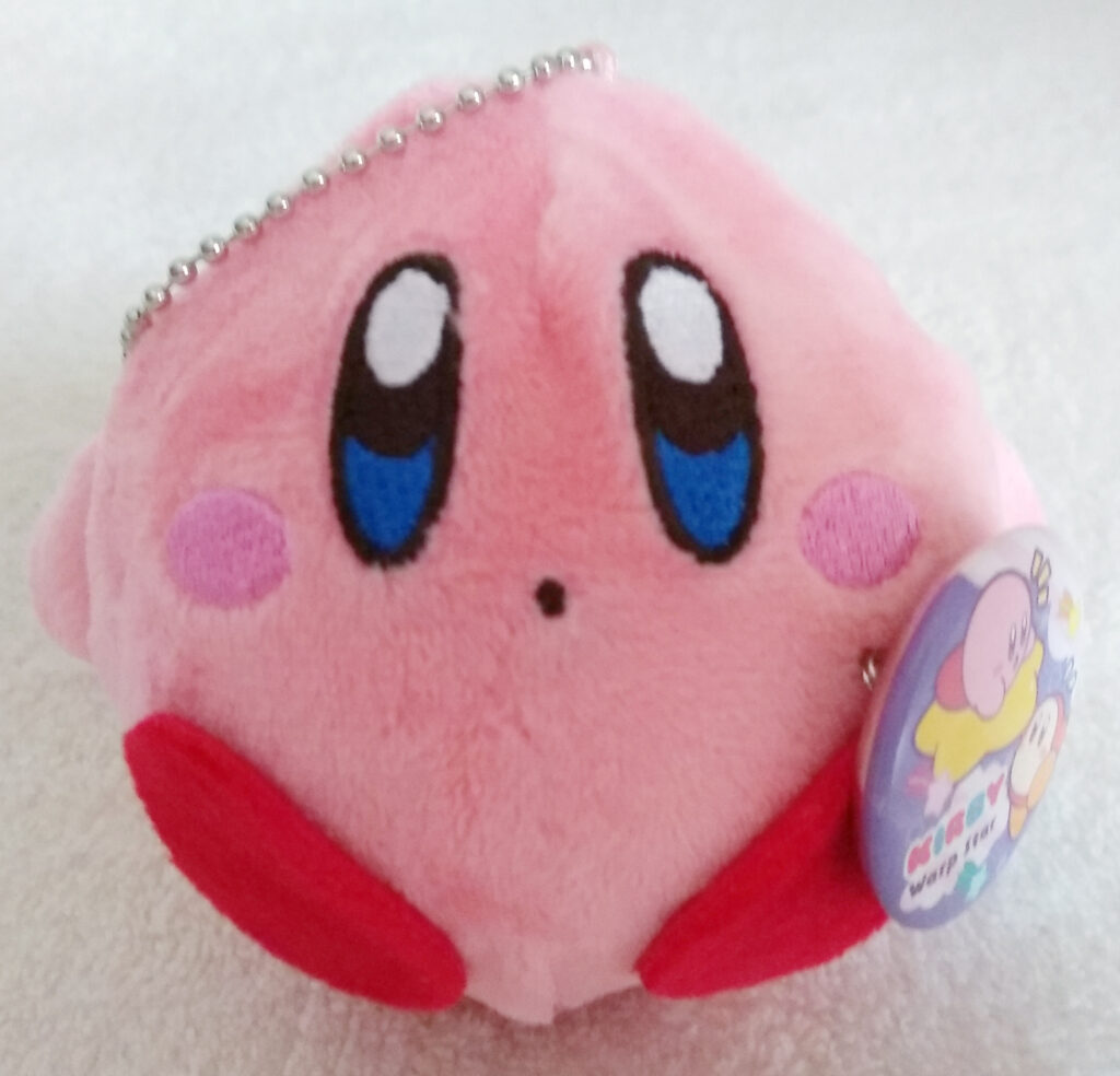 Front of Kirby of the Kirby Kurumikko Canbadge set