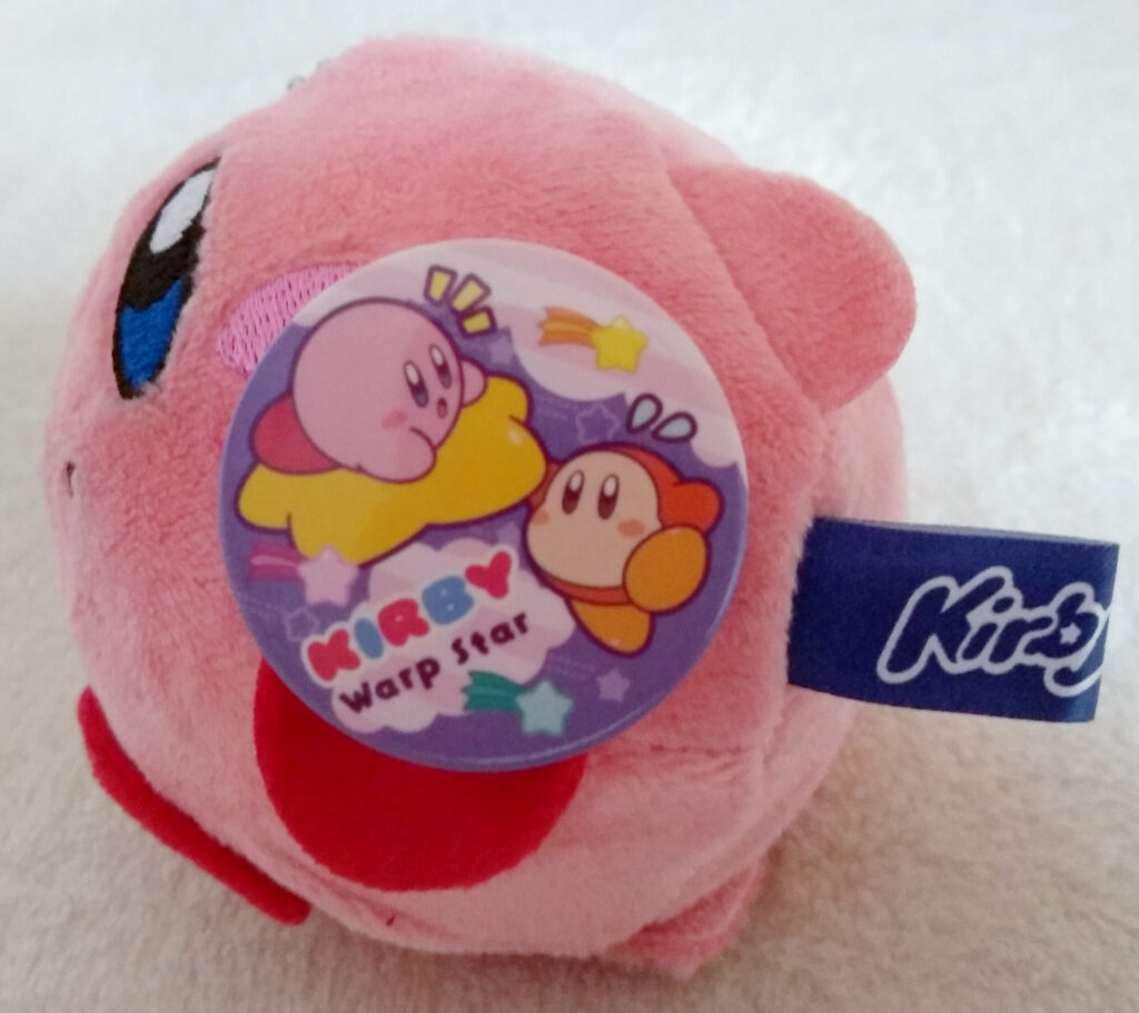 Side of Kirby of the Kirby Kurumikko Canbadge set