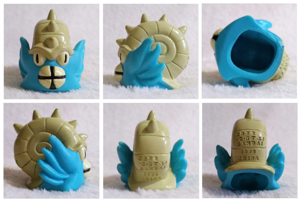 New Pokémon Kids 5 Omastar detailed shots from front, sides, back, bottom and branding.