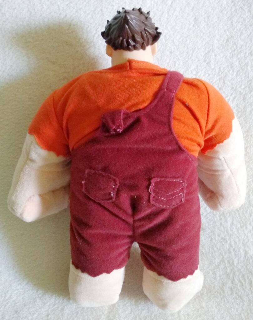 Wreck-it Ralph plush by Thinkway Toys Ralph back