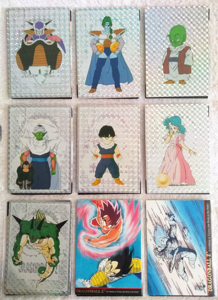 Dragonball Z Trading Cards Series 2 by Artbox G4-G10 (silver), 1, 2