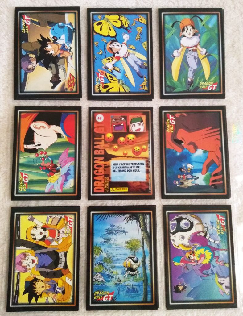 Dragonball GT Cards Serie 1 by Panini 45-48, 50-53