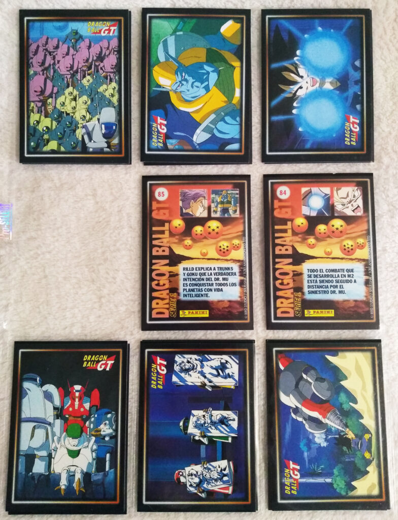 Dragonball GT Cards Serie 1 by Panini 72-74, 78-80