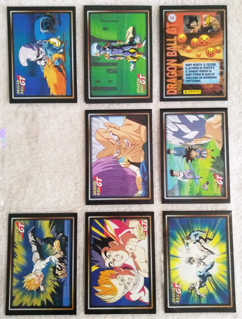 Dragonball GT Cards Serie 1 by Panini 90, 91, 94-98