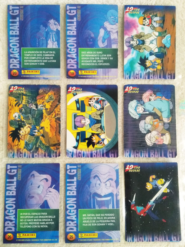 Dragonball GT Cards Serie 2 by Panini 29-32, 35