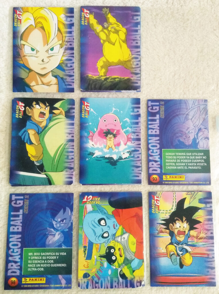 Dragonball GT Cards Serie 2 by Panini 99, 100, 102, 103, 106, 107