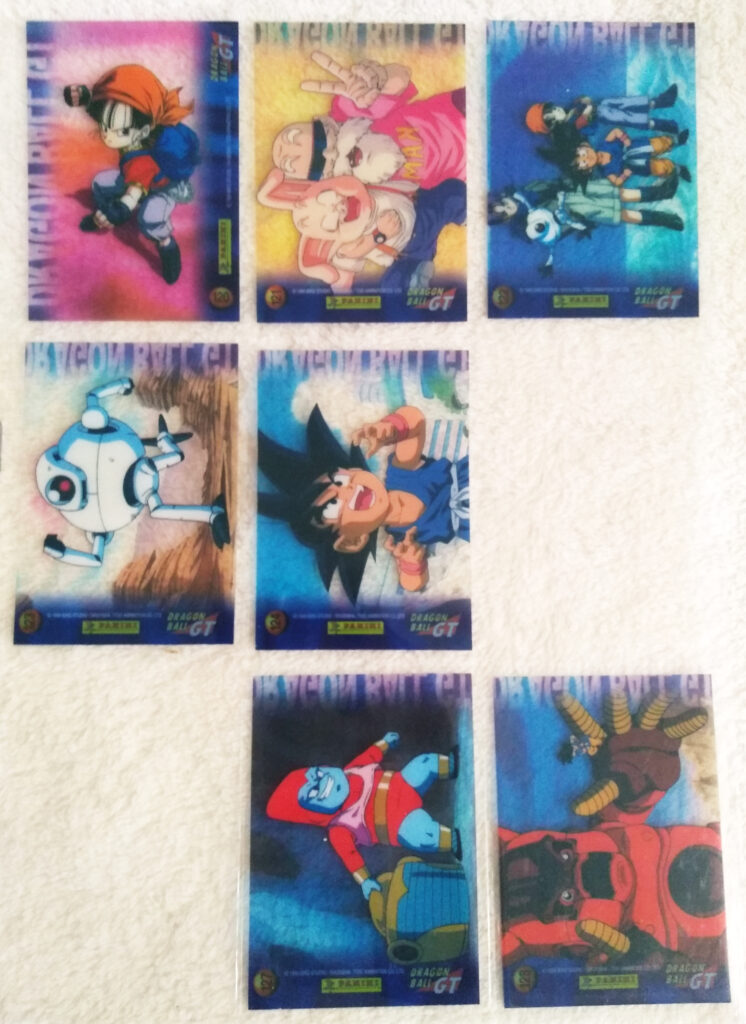 Dragonball GT Cards Serie 2 by Panini 120-124, 127, 128