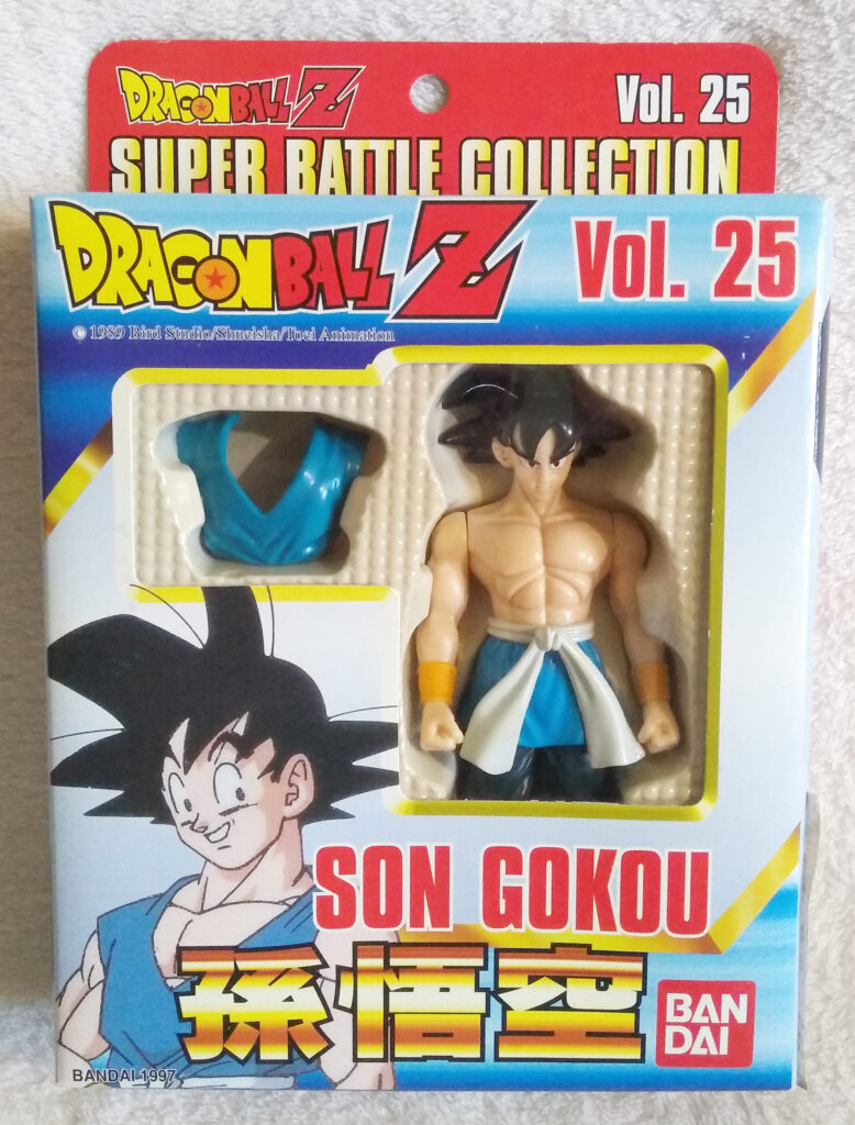 Dragonball Z / GT Super Battle Collection by Bandai Vol 25 Son Goku (blue gi, end of Z) box front