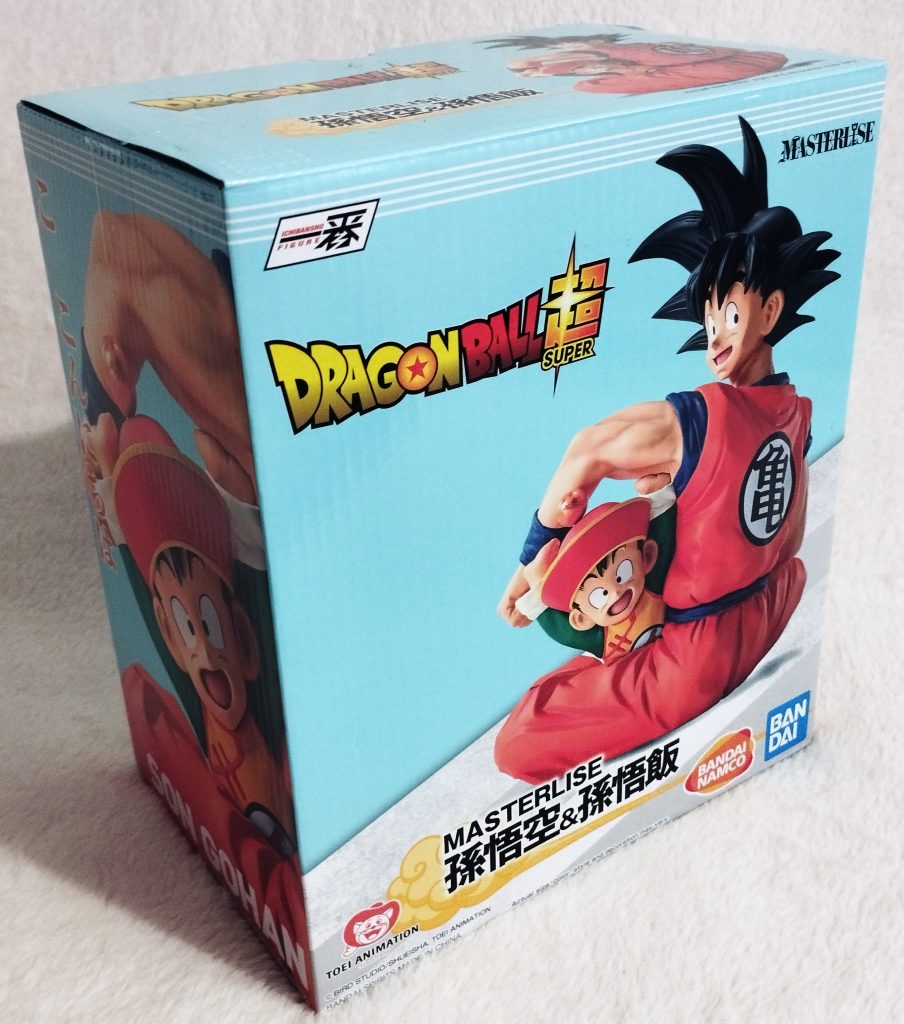 Dragonball EX Warriors who protect the Earth by Bandai Prize A Goku & Gohan (anime) packaging