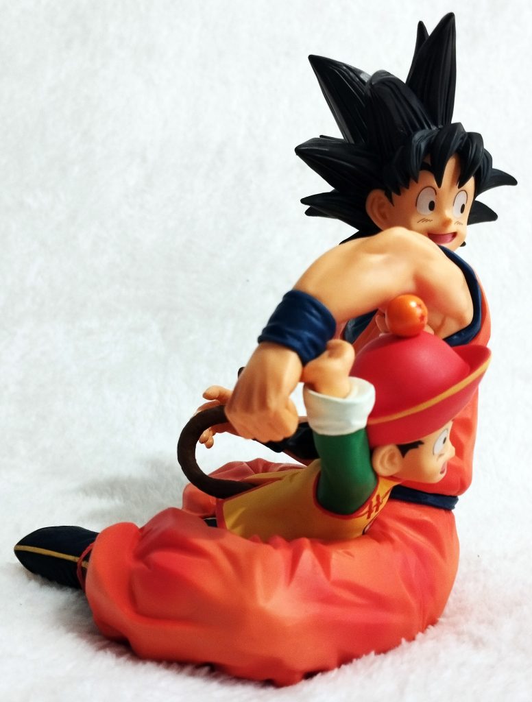 Dragonball EX Warriors who protect the Earth by Bandai Prize A Goku & Gohan (anime) left