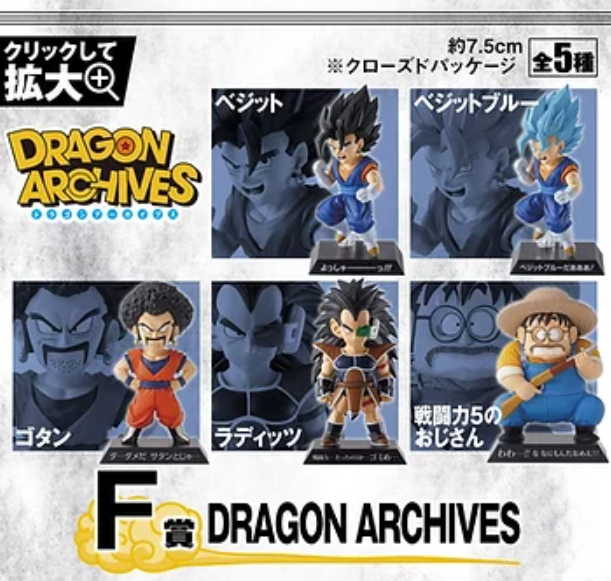 Dragonball EX Warriors who protect the Earth by Bandai Prize F Dragon Archives figures