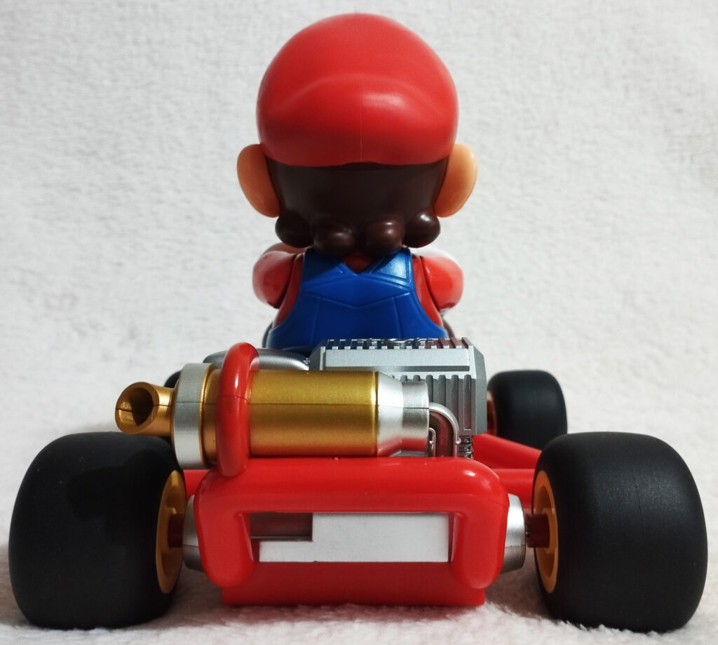 Mario Kart RC vehicles by Carrera, Mario in Pipeframe Kart, back