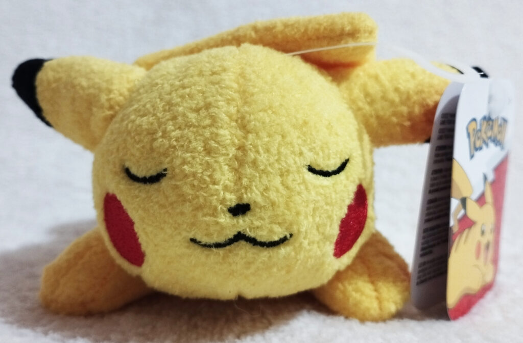 Pokémon Sleeping Plush by Jazwares, Wave 1, Pikachu front
