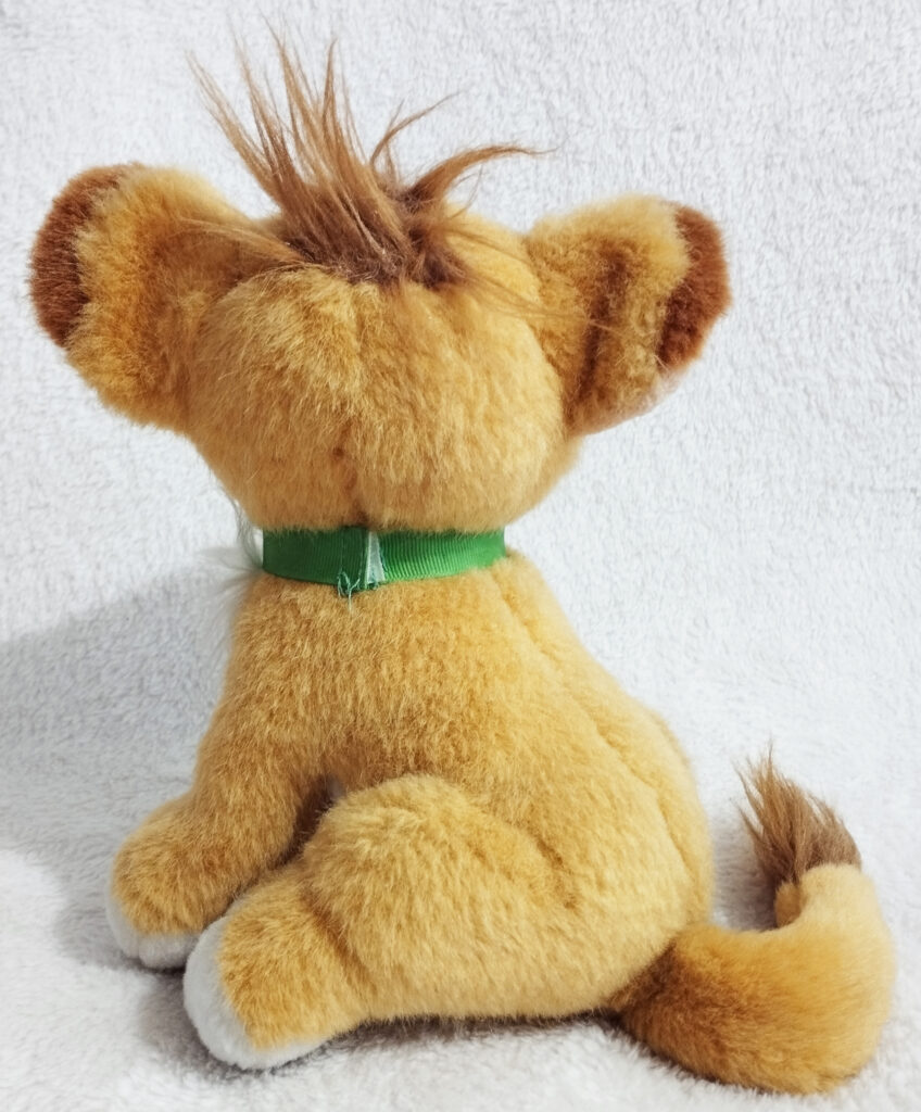 The Lion King Purring Plush by Mattel - Purring Simba back