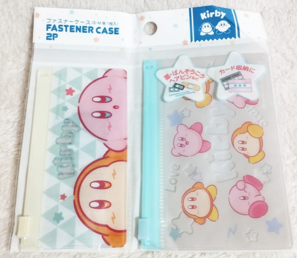 Kirby of the Stars goods by Seria - Fastener Case 2P - packaging