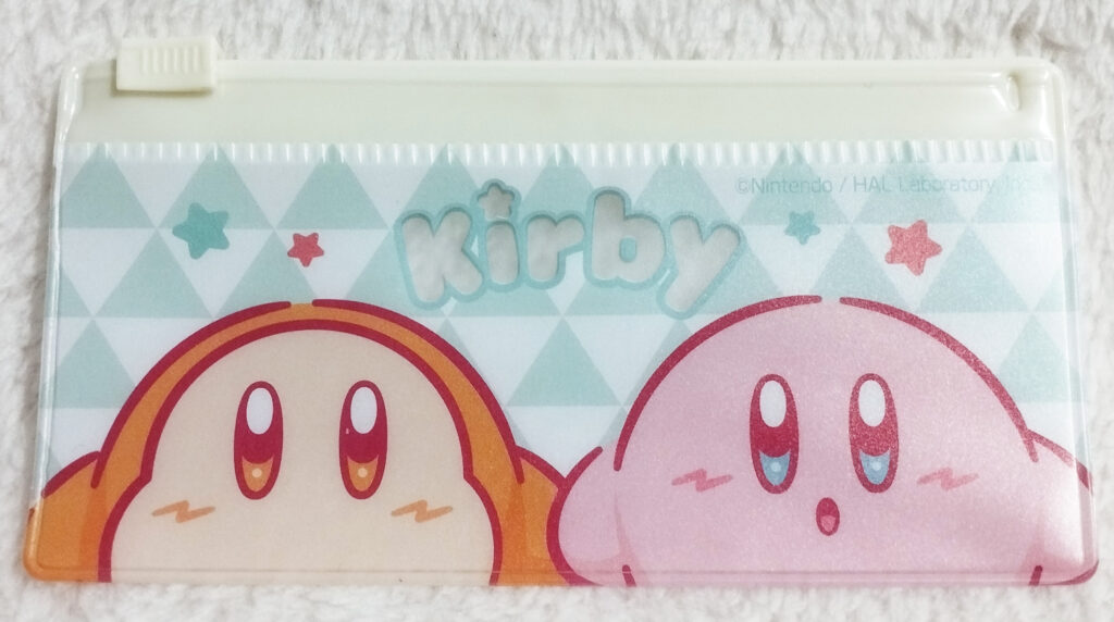Kirby of the Stars goods by Seria - Fastener Case 2P - small pouch