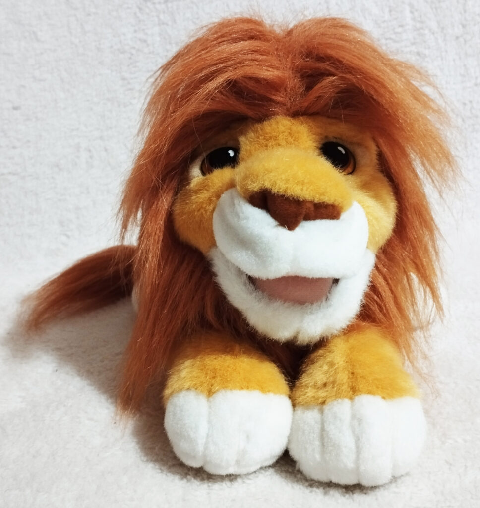 The Lion King Roaring Simba plush by Mattel - front
