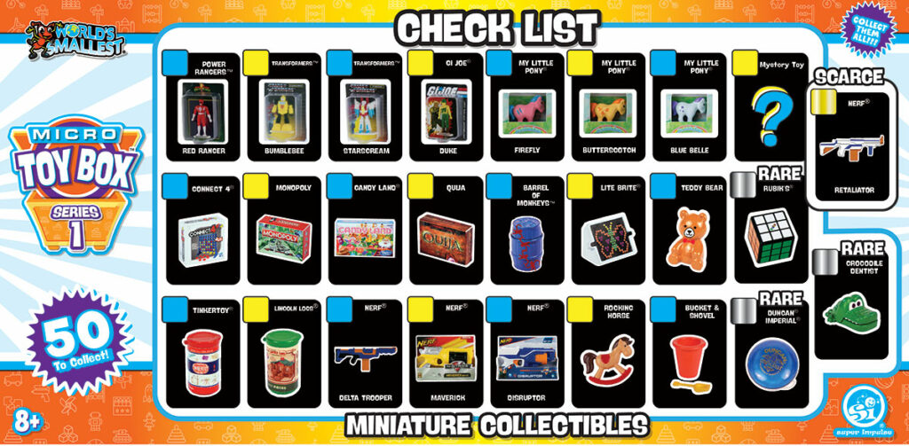 World’s Smallest Micro Toy Box by Super Impulse - Series 1 checklist 2