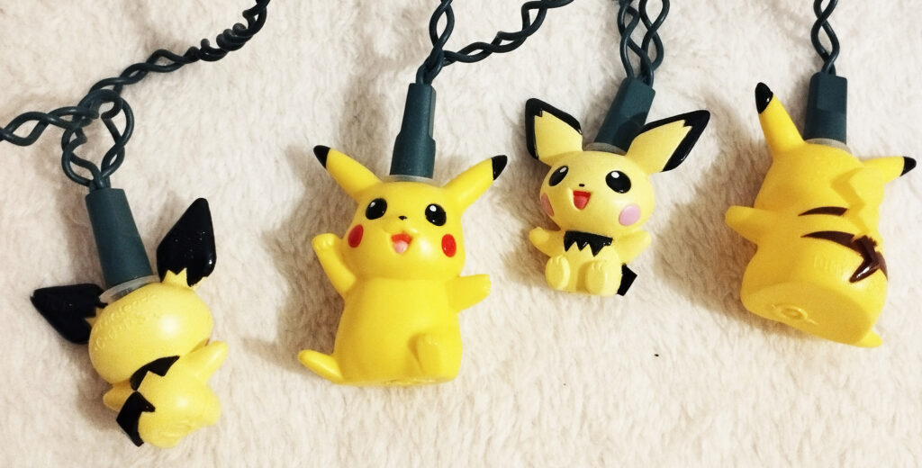 Pokémon X'mas Tree Light by Tomy - Pikachu & Pichu figures