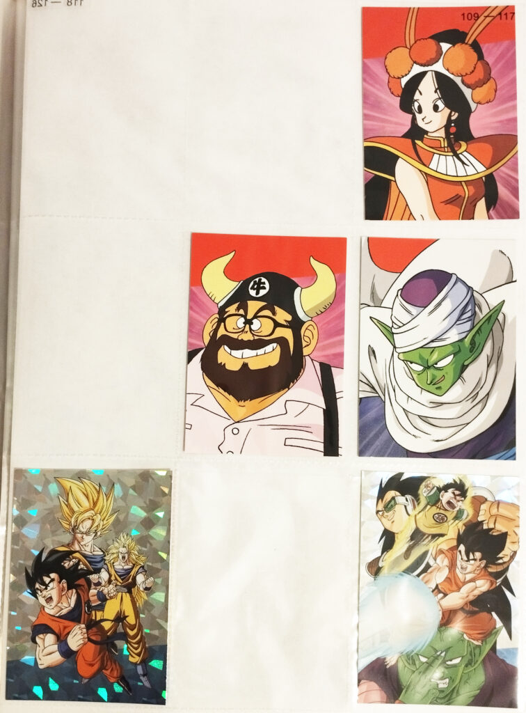 Dragonball Universal Collection by Panini - D57, D59, D60, Z01, Z03
